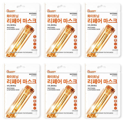 Face Sheet Masks Pack Of 6 Anti Aging Brightening Calming Cleansing Facial Masks