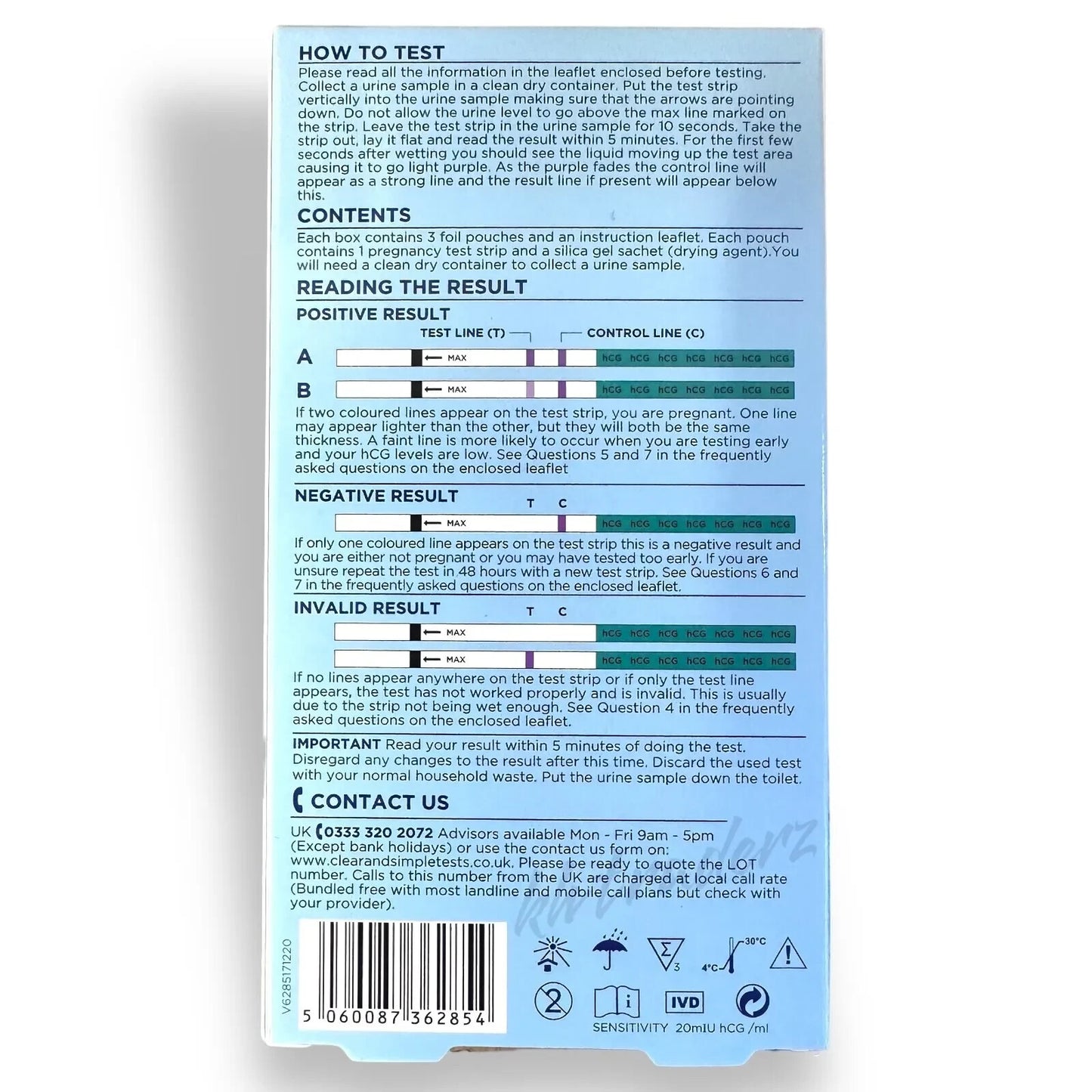 6 Home Pregnancy Test Strips Early Urine Tests Kit Pregnancy Strips Home use