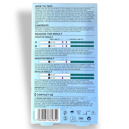 6 Home Pregnancy Test Strips Early Urine Tests Kit Pregnancy Strips Home use