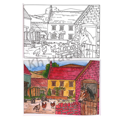 Poster Art Colouring Book Adult Kids