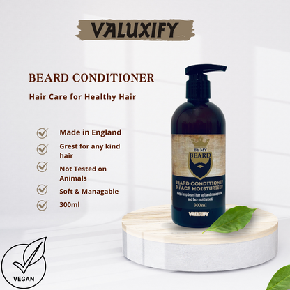 Men's Gent's Beard Grooming Kit Gift Set Shampoo Oil Wax Wooden Brush Comb Hair