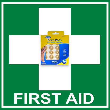 Corn Pads Round Foam Cushion Adhesive Protective Ring Plasters Pack of 2, 48 Pcs