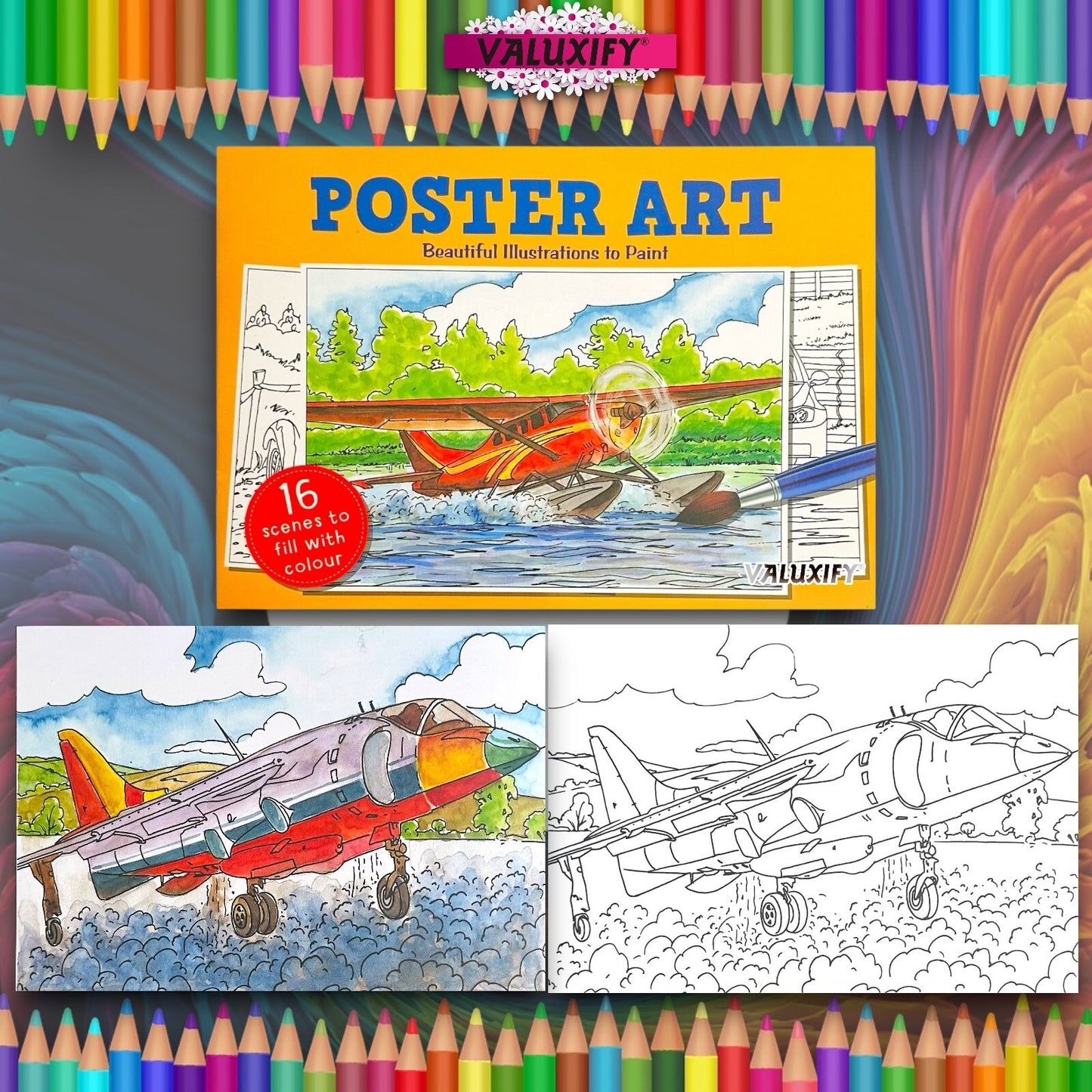 Poster Art Colouring Book