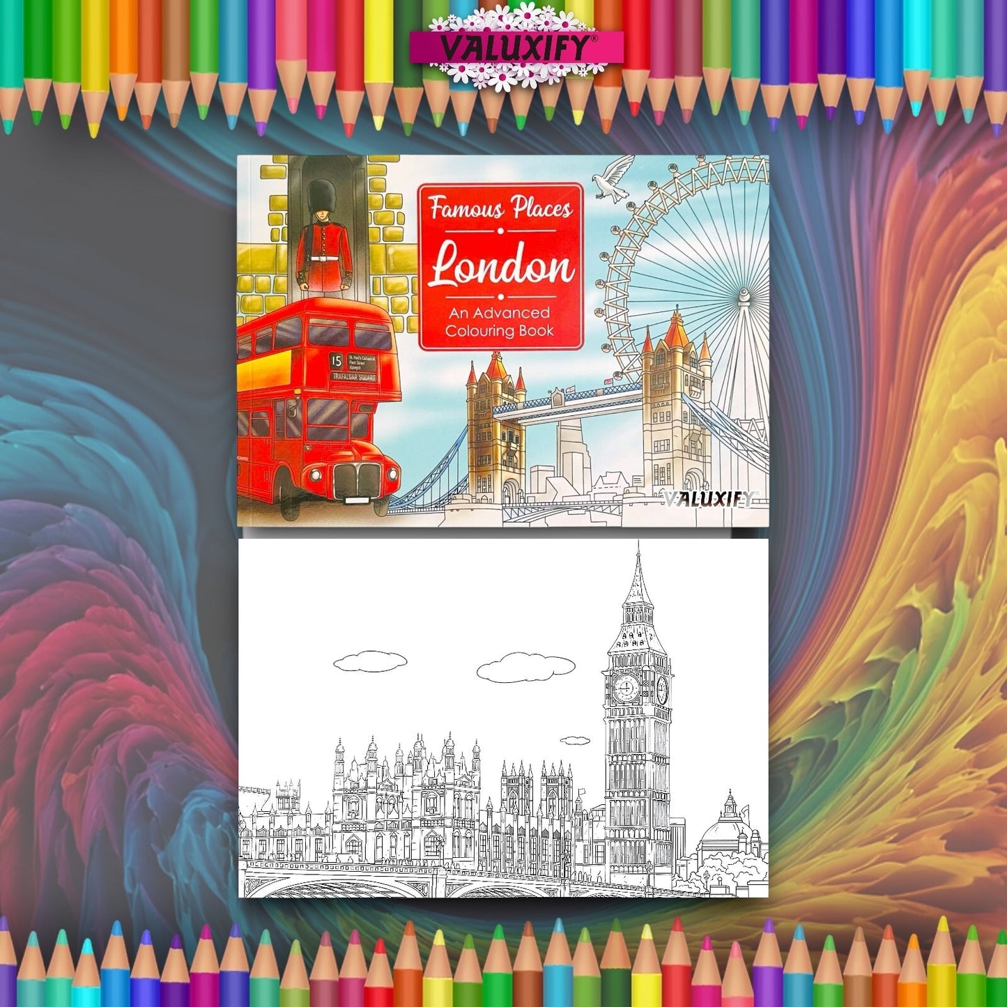 Famous Places London Colouring Book