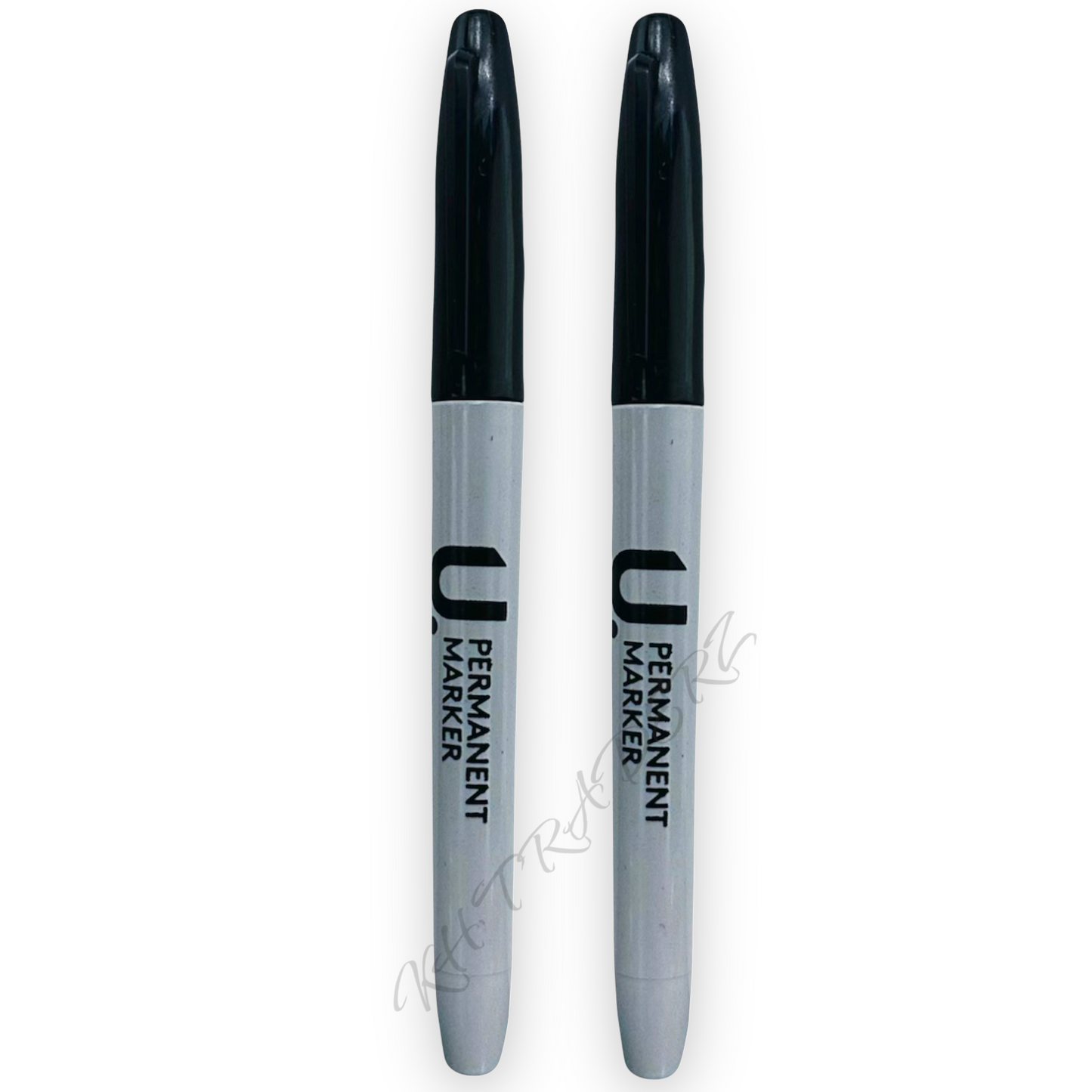 Permanent Marker Pens Black - Bullet Tip - Work Office School Project Black 6pcs