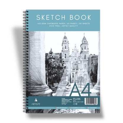 A4 Sketch Book White Paper Artist Craft Sketching Drawing 1 Random Book Spiral