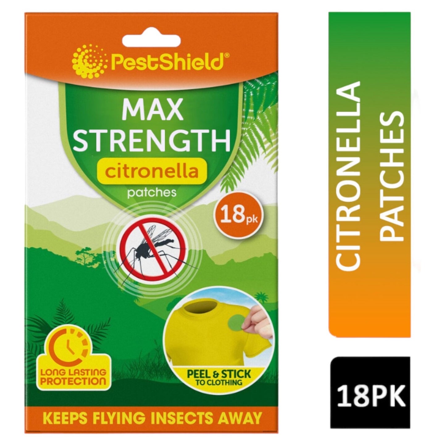 Mosquito Insect Repellent Citronella Patches Max Strength Outdoor 36 Pieces