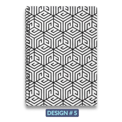Spiral Notebook Lined Writing Pad 72 Pages Polypropylene Cover School 20x28cm