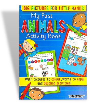 6X KIDS ACTIVITY FIRST LEARNING BOOKS WORDS OPPOSITES ANIMALS ABC 123 SHAPES