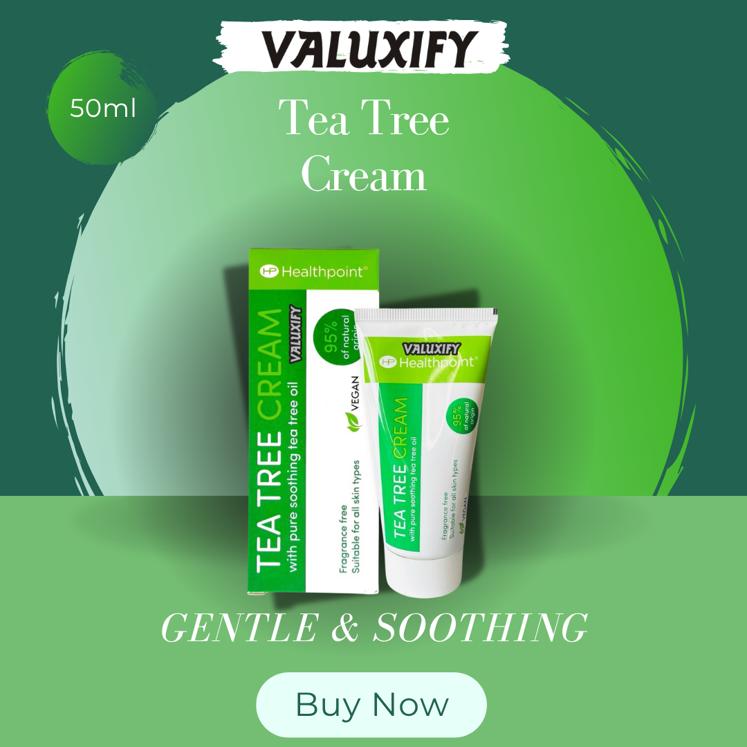 Tea Tree Cream  Natural Antiseptic Cream Gentle and Soothing 50ml Pack of 6