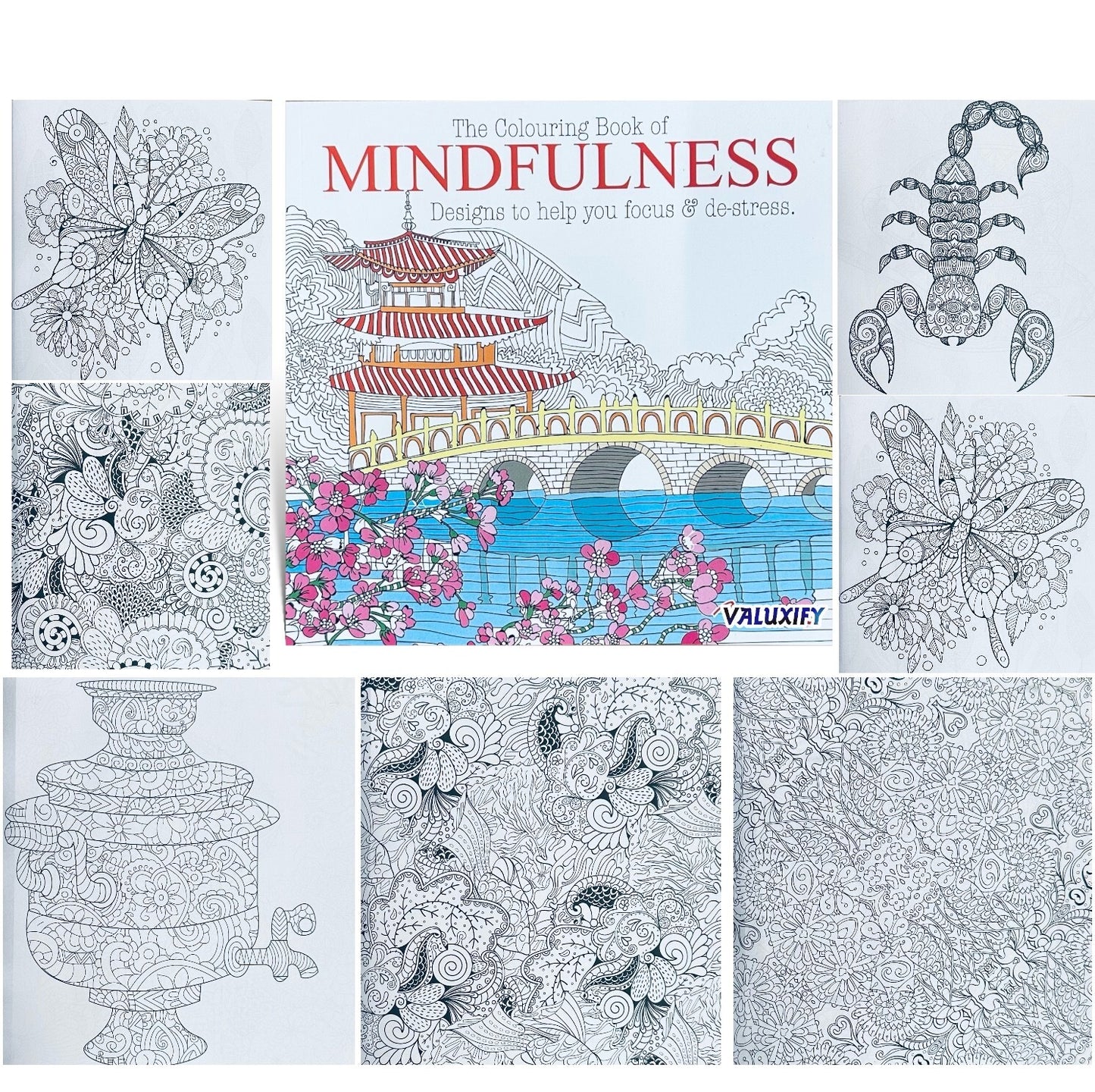 Adult & Teen Advanced Colouring Books – Stress Relief Art Therapy Patterns