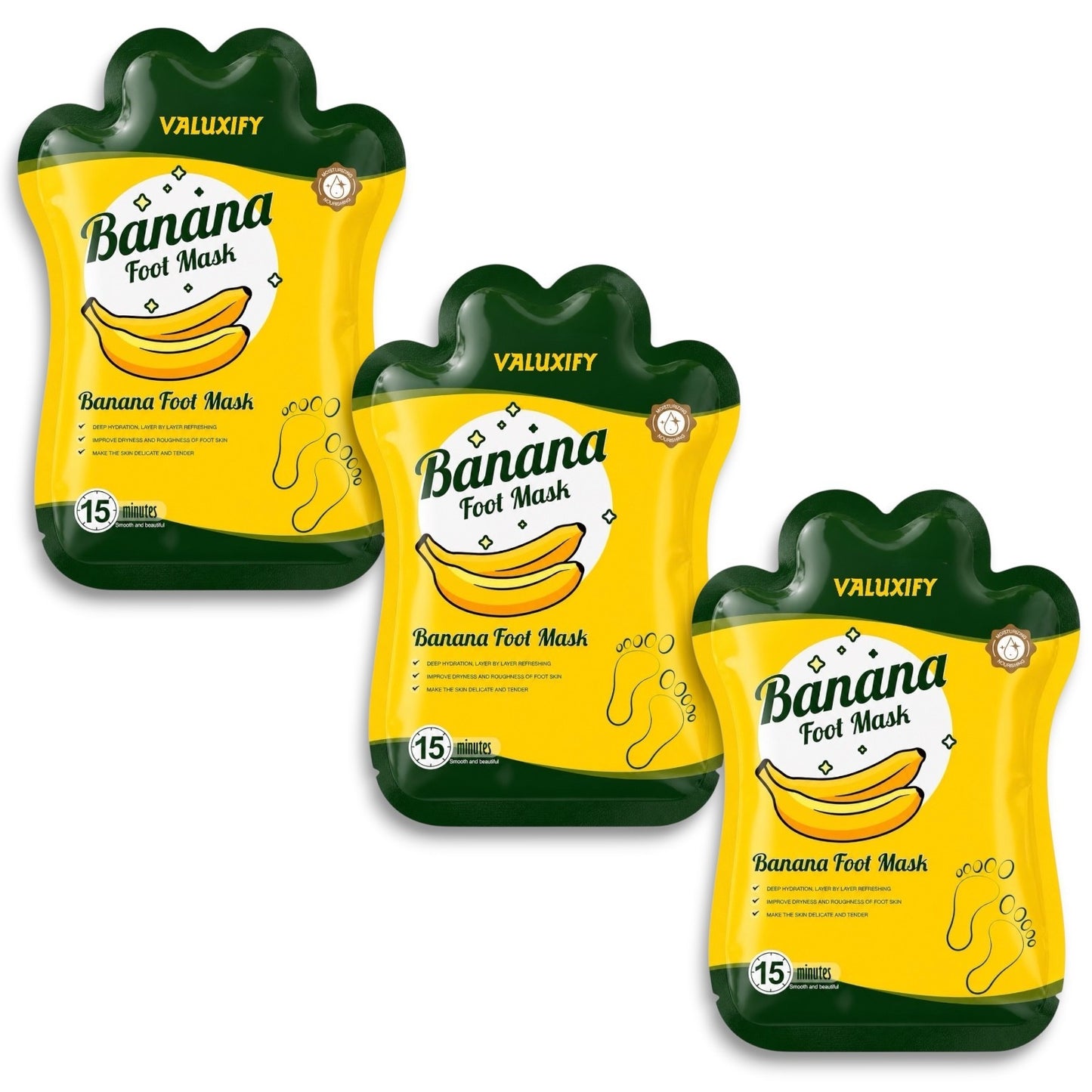 Banana Foot Mask Hydrating Moisturising Foot Peel Repair Dry Cracked Heels Soft