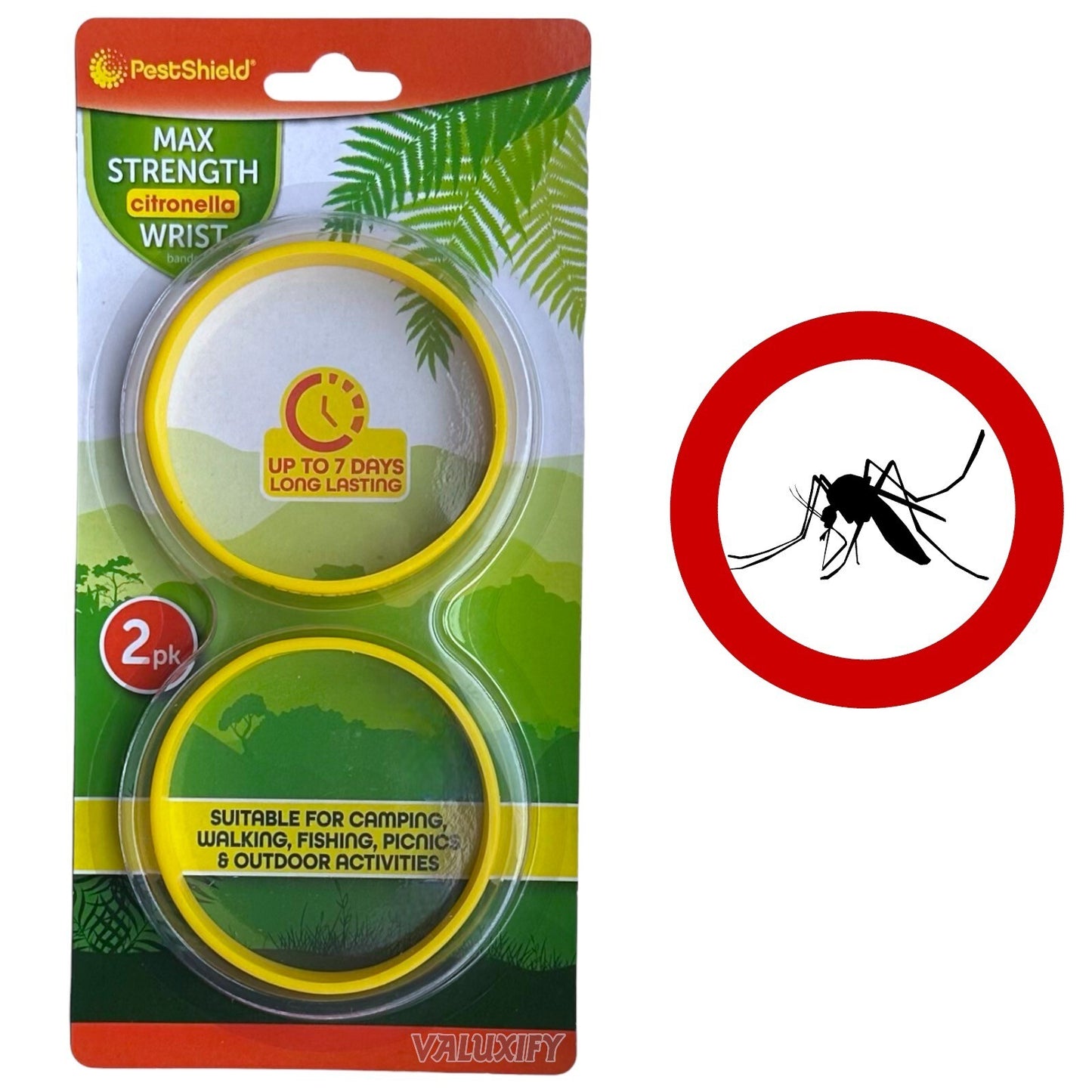 2 | Insect Repellent wrist band | Adults | Camping Fishing Mosquito Outdoor