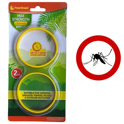 2 | Insect Repellent wrist band | Adults | Camping Fishing Mosquito Outdoor