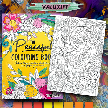 PEACEFUL ADULT COLOURING BOOK