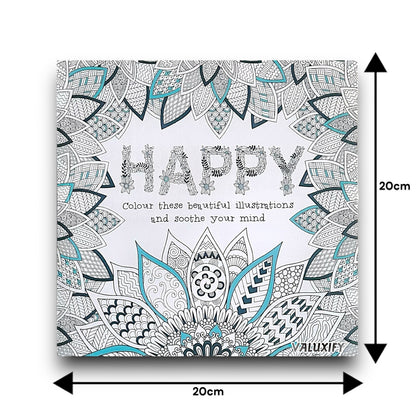 2x Adult Colouring Books Mindfulness Relax Your Mind Colour Therapy  20x20cm