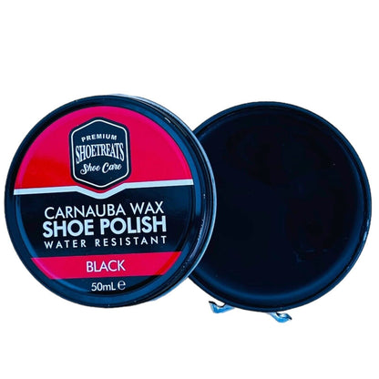 Black Shoe Polish Traditional Shoe Polish with Carnauba Wax boot Polish 50ml