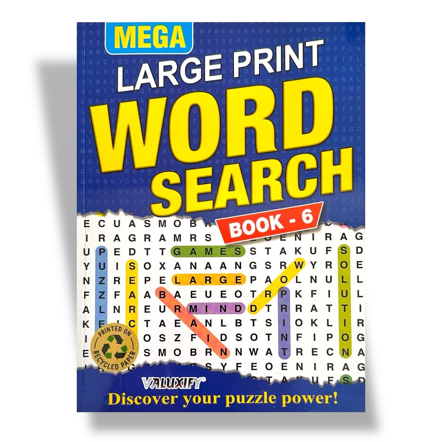 2 Mega Large Print Word Search Book With Solution