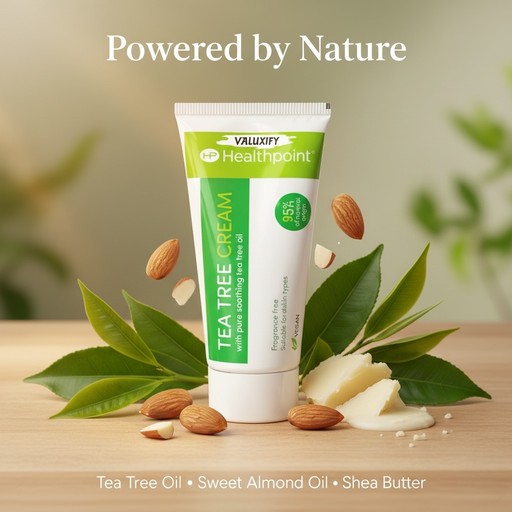 Healthpoint Tea Tree Cream Natural antiseptic Gentle Soothing No Fragrance 50ml