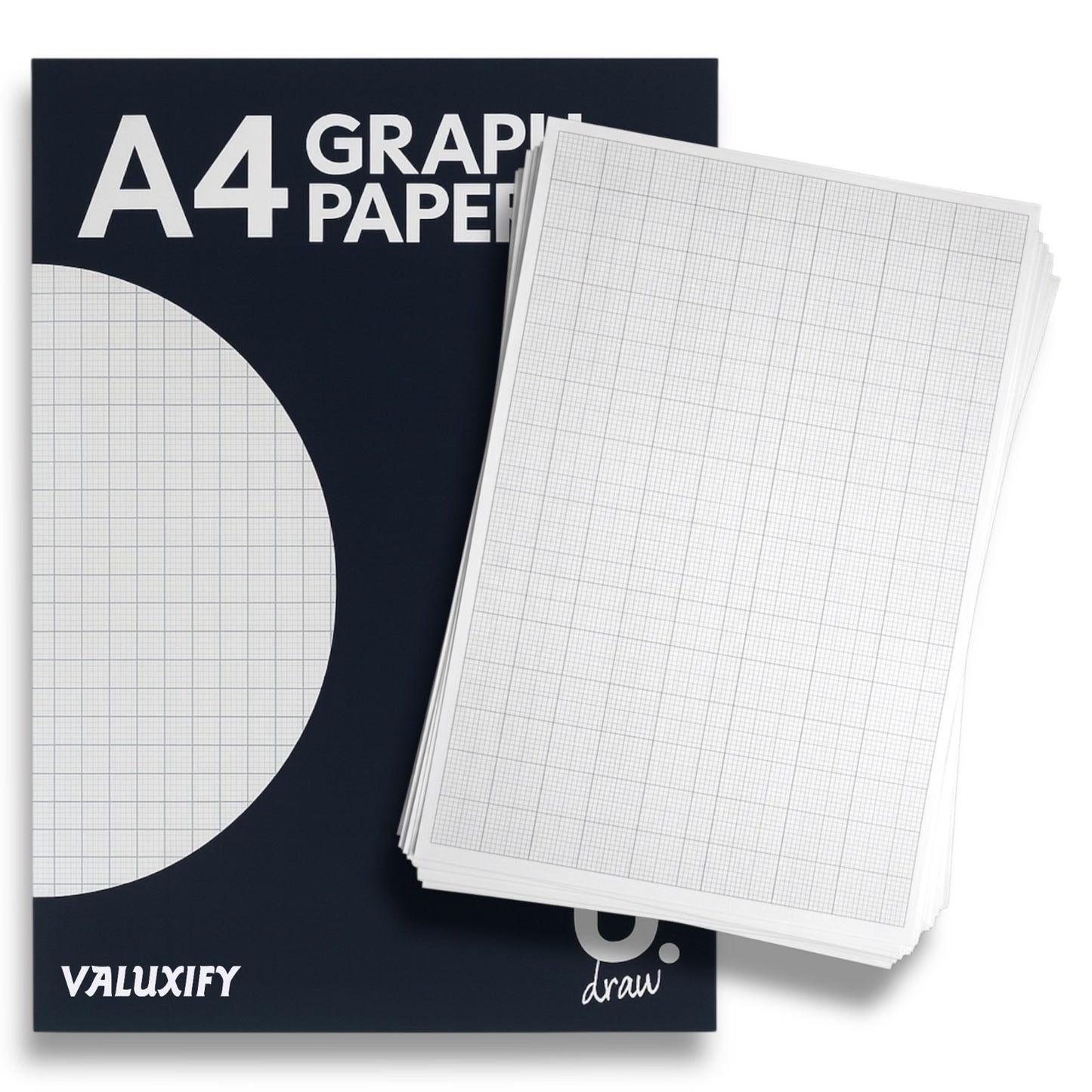 A4 Graph Paper Pad 70 Pages Maths Grid Notebook School College Pack 1 2 3 6