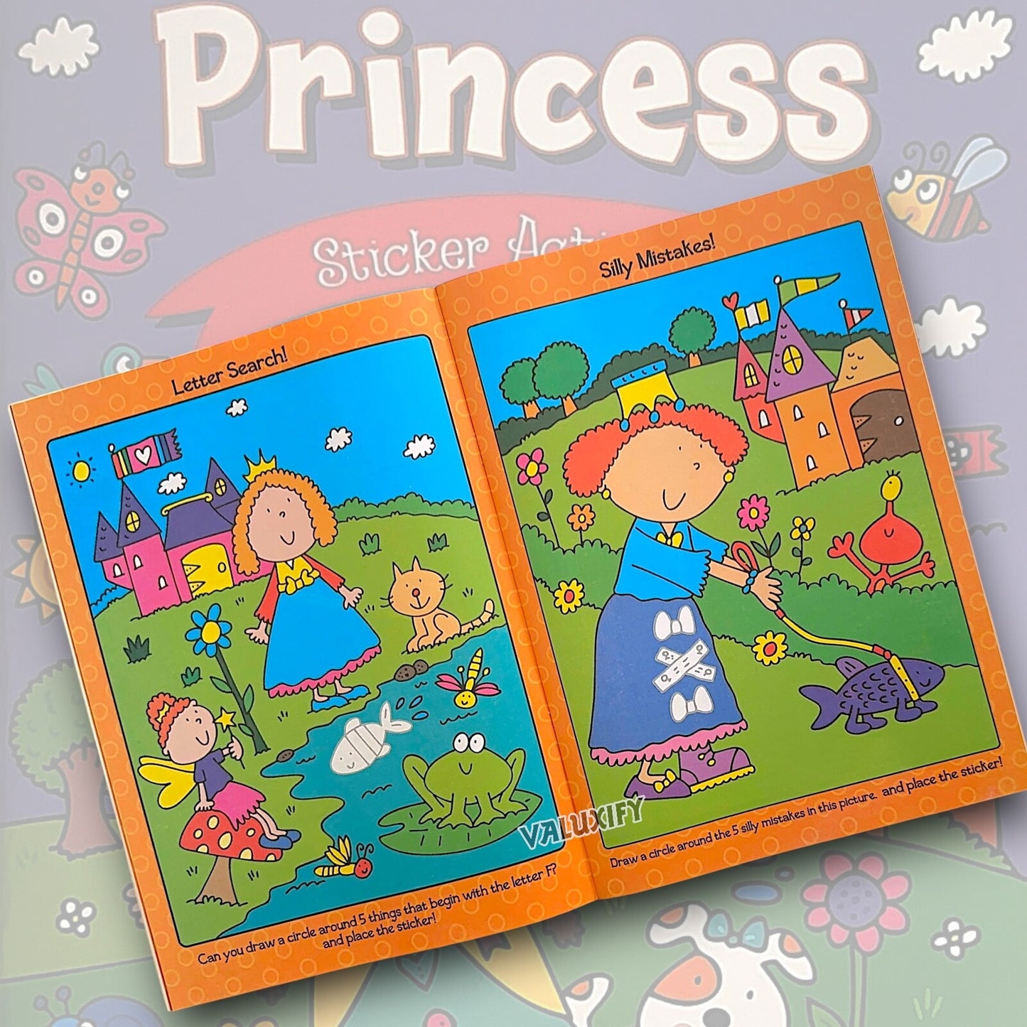 KIDS STICKER COLOURING BOOKS ACTIVITY BALLERINA UNICORN PIRATE OVER 50 STICKER