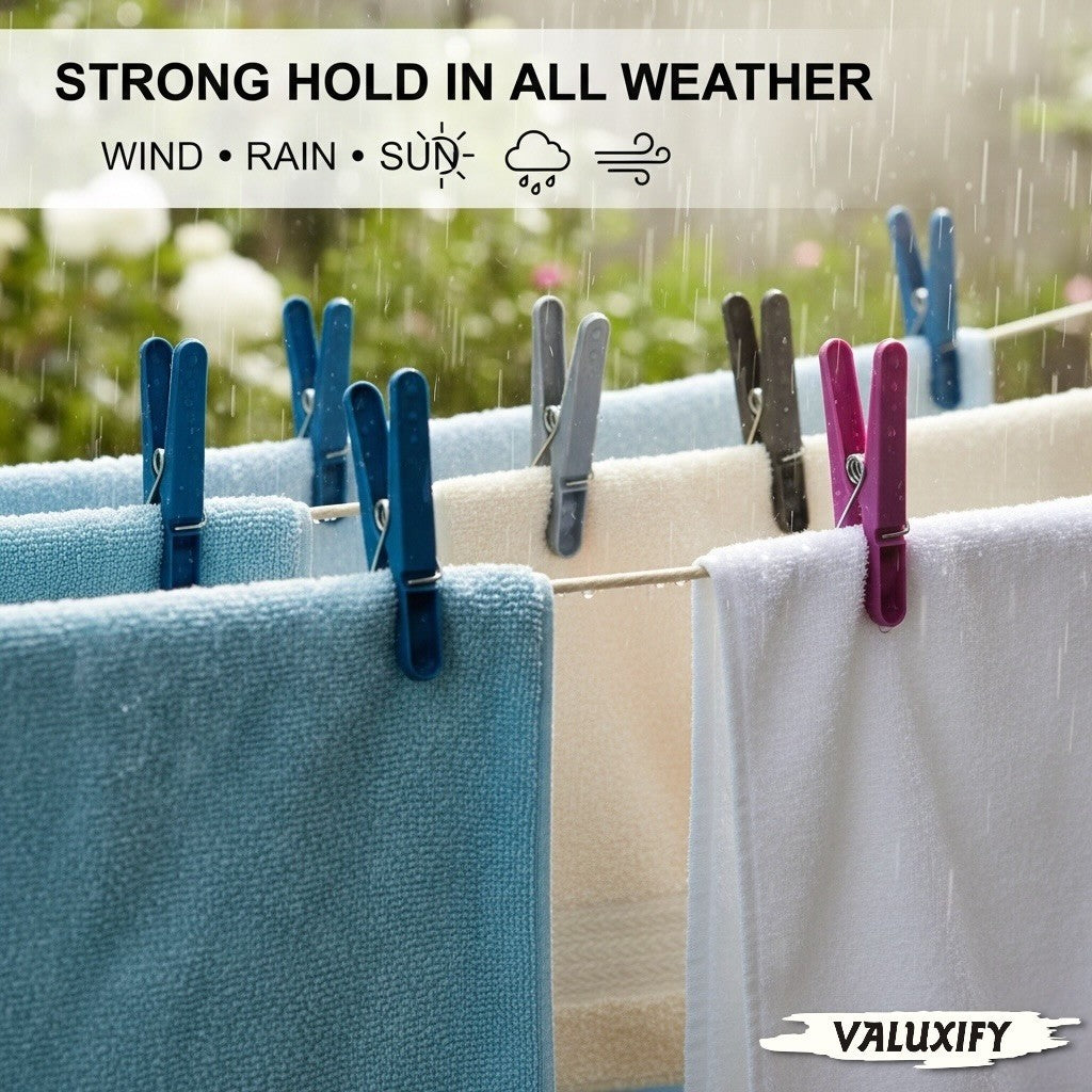 36 72 108 216 Super Strong Clothes Pegs Metal Spring Heavy Duty Washing Line Peg