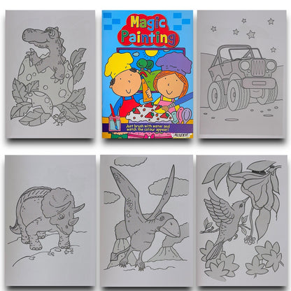 2 | Kids Magic Painting Colouring Books - Just Use Water | A4 Size
