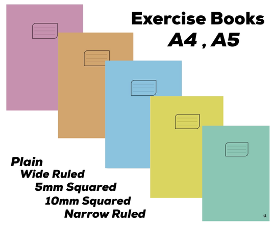 Exercise Notebook School Books Math Ruled Plain Homework Class School Exercise