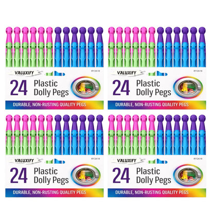 Strong Dolly Pegs Durable Plastic Laundry Clothes Line Coloured Washing Pegs uk