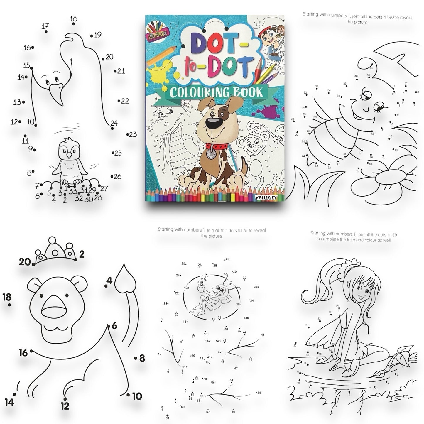 2 | Kids Children | Dot To Dot | Activity Books Puzzle Book Develop Counting
