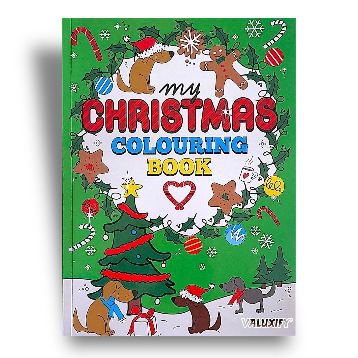 Christmas Colouring Book Kids Children Books Activity Sticker Woobly Eyes