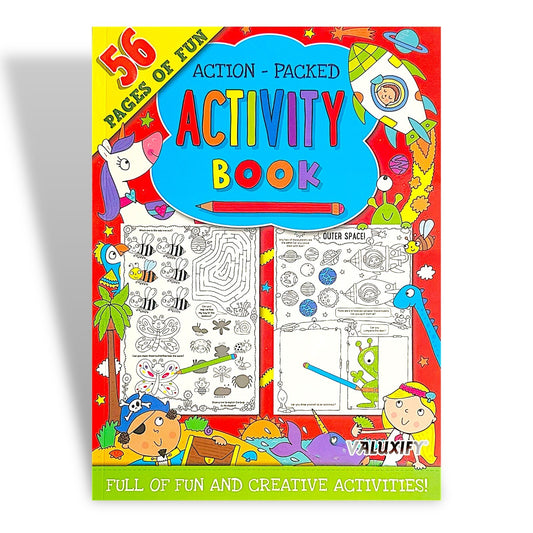 Kids Childrens Activity Book Puzzles Journey Travel Colouring Games