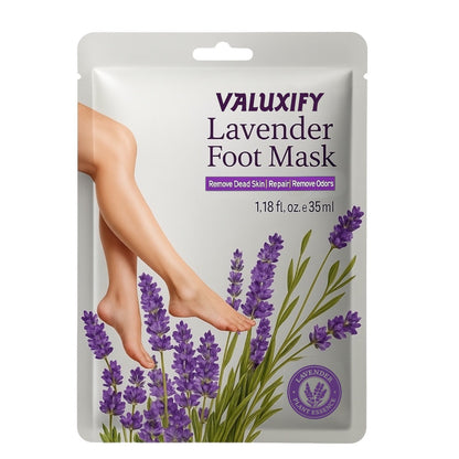 Exfoliating Foot Peel Mask | 1 Pair Lavender Socks | Removes Dead Skin