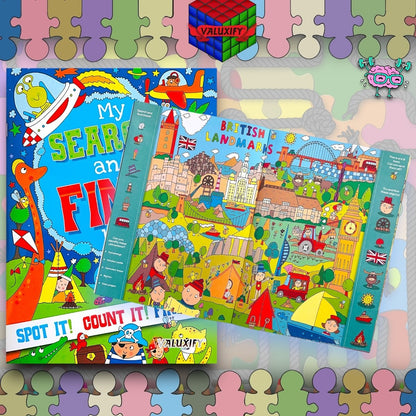 Search & Find  Kids Children Kids Activity Books My  Puzzles Fun 2 Books A4