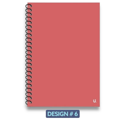 Spiral Notebook Lined Writing Pad 72 Pages Polypropylene Cover School 20x28cm