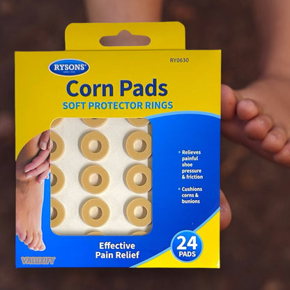 72x Corn Pads Foam Cushions Adhesive Rings Pain Relief Protective Foot Plasters