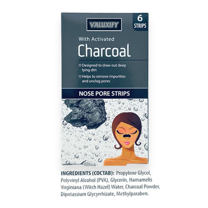 Nose Pore Strips Blackhead Removal Tea Tree Charcoal Deep Cleansing Unclog Pores