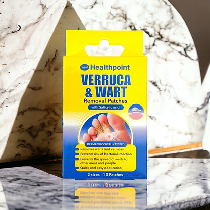 Verruca Wart Remover Patches Salicylic Acid 30 Pads (3 × 10) 2 Sizes Fast Relief