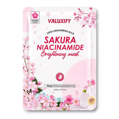 Face Sheet Masks Pack Of 6 Korean Skin Care Niacinamide Collagen Pearl Face Mask