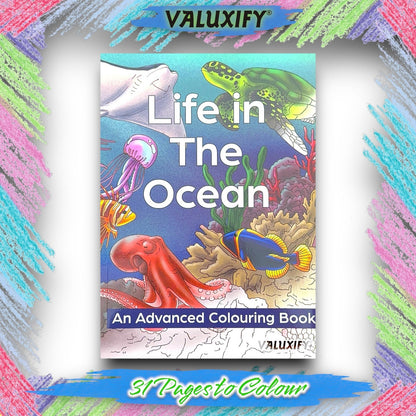 Adult Anti Stress Colouring Book Animals Birds Butterflies Jungle Ocean Colour