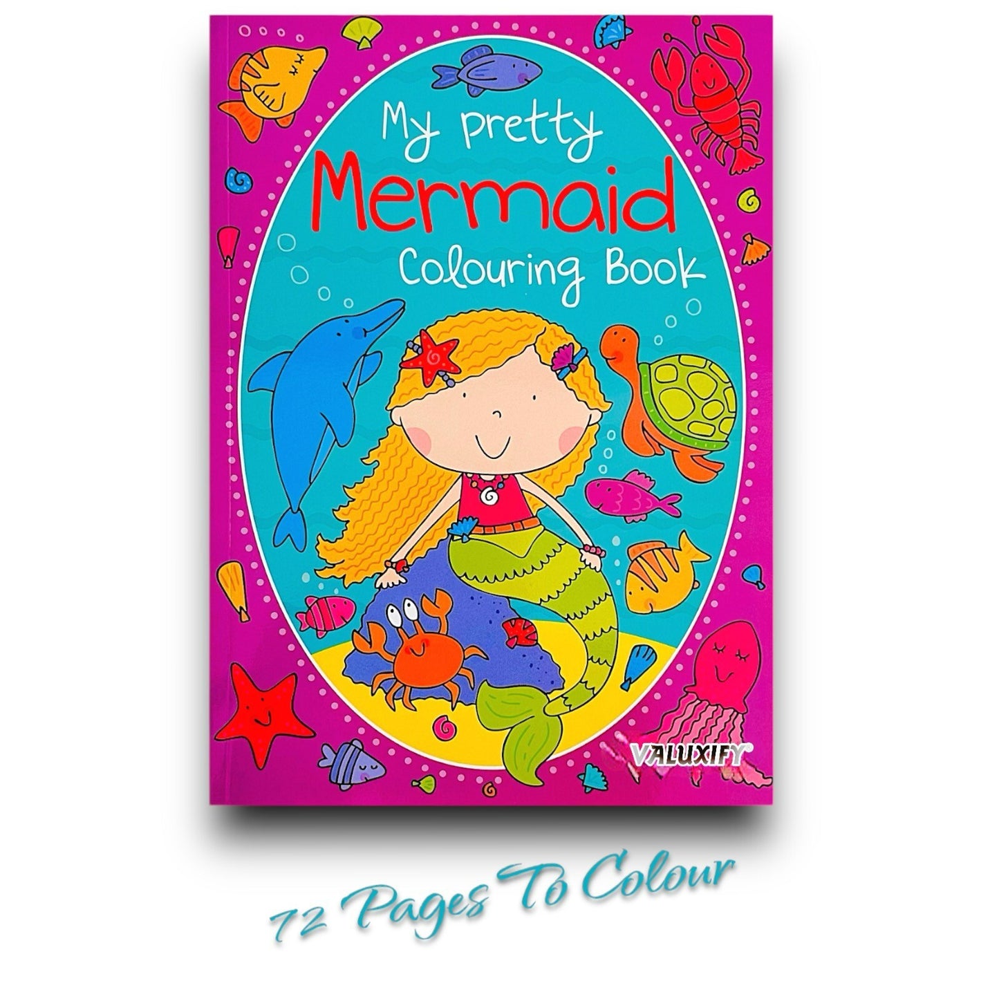 2 | Unicorn Mermaid | Colouring Books | for Girls Kids Children Activity