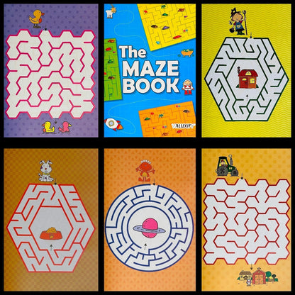 Kids Children Puzzle Activity Book Learning Book Girl Boys Word Search | Maze
