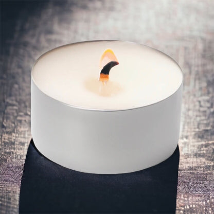 Opella 40 Unscented Tea Lights Candles 8 Hours Burn Time
