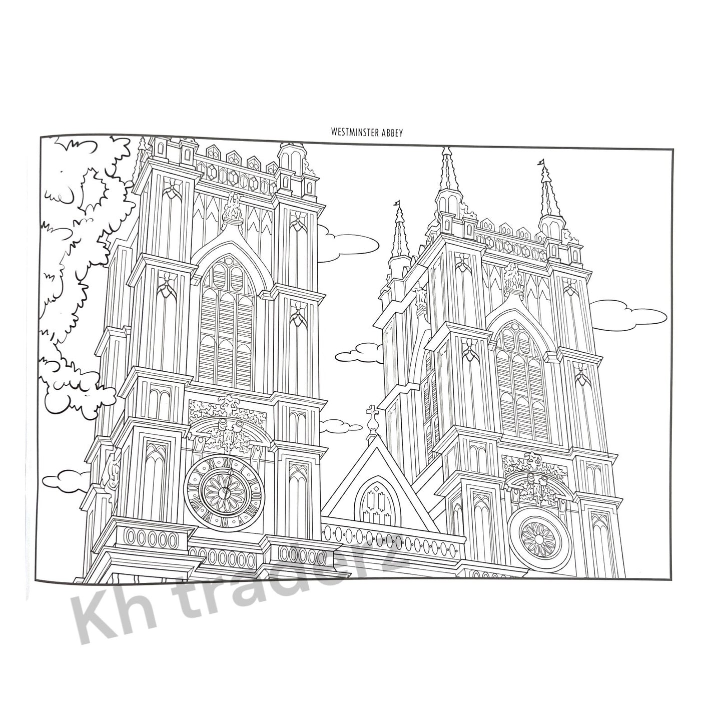 Famous Places London Colouring Book