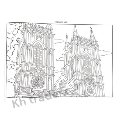 Famous Places London Colouring Book