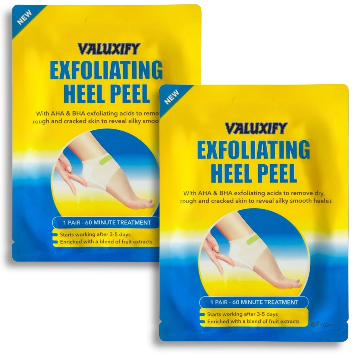 2x Exfoliating Foot Peel Heel Peel Treatment Remove Dry Cracked Skin Healthpoint