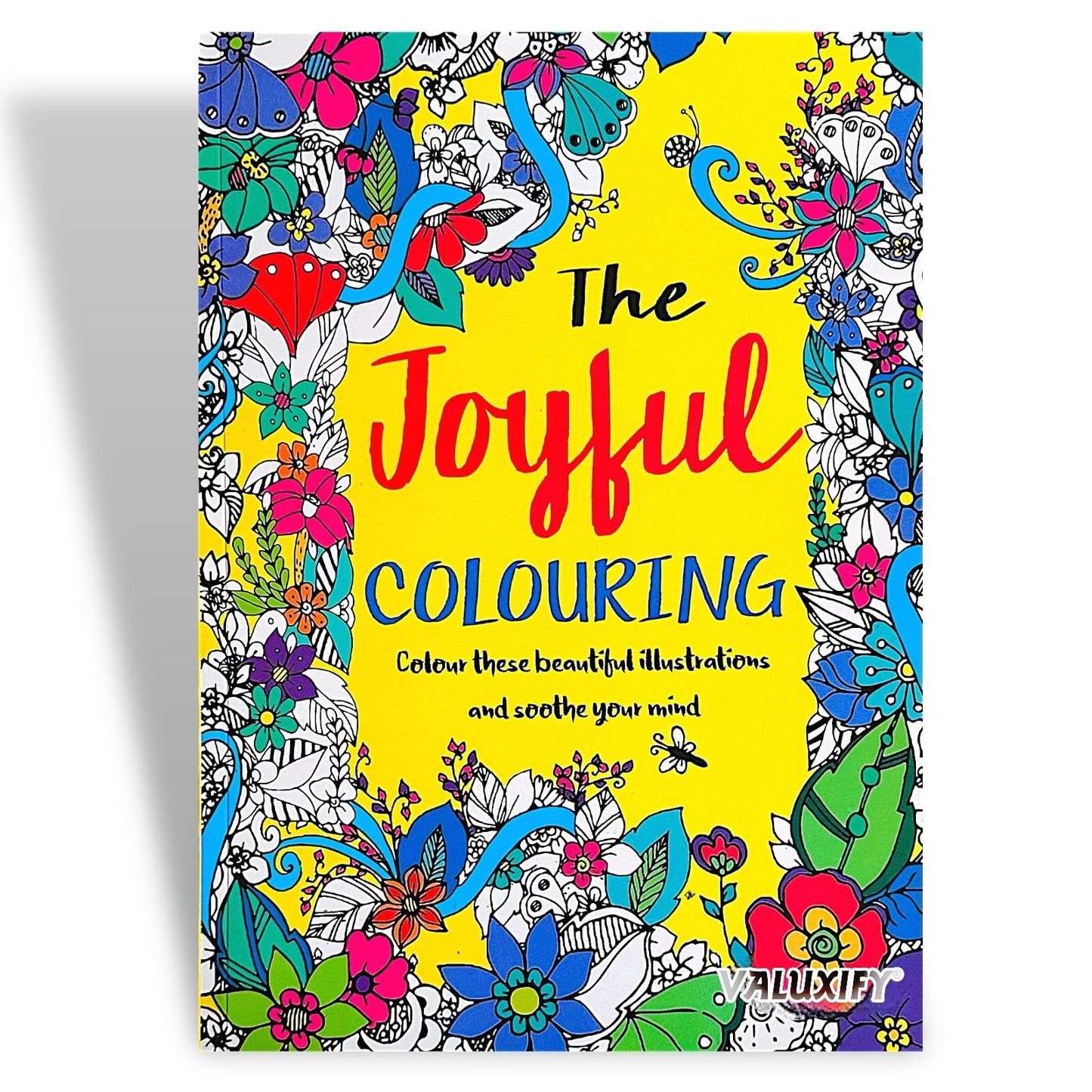 2 Adult Colouring Books Joyful Relaxing Anti Stress Colour Therapy Mind Relax A4
