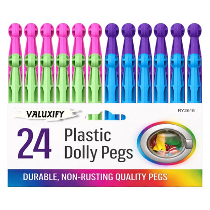 Strong Dolly Pegs Durable Plastic Laundry Clothes Line Coloured Washing Pegs uk