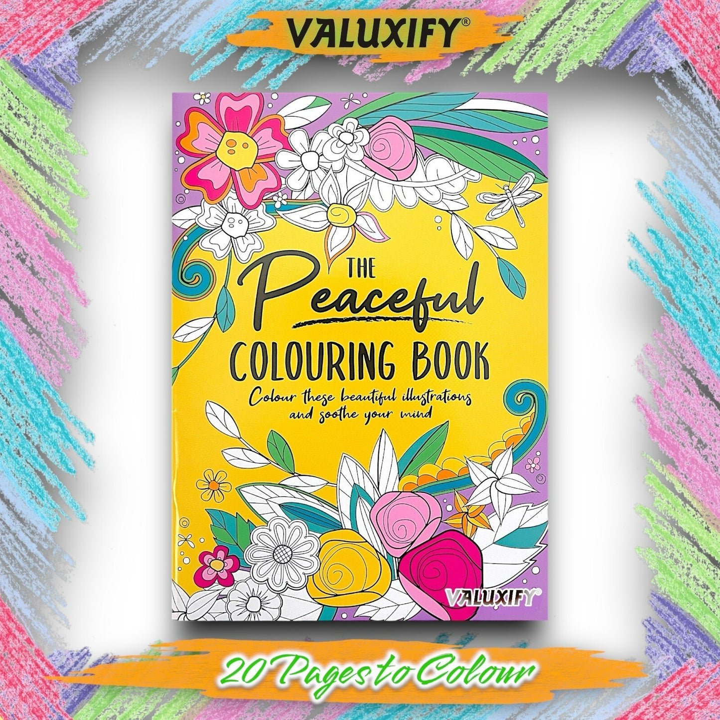 PEACEFUL ADULT COLOURING BOOK