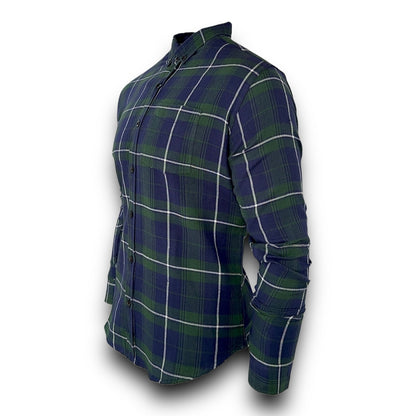 Mens Shirt Check Long Sleeve Regular Fit Men's Shirt Work Casual Formal  Shirt M